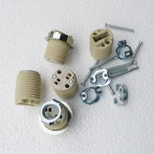 Освещение аксессуары G9 лампа Разъем Керамика G9 держатель лампы G9 основание светильника 110-240 В Керамика разъем G9 Тип галогенная лампа держатель G9 патрон для лампочки держатель лампы база для лампы G9 абажур