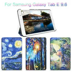 Чехол для samsung Galaxy Tab E 9,6 искусственная кожа Тонкий флип Смарт Стенд планшеты Чехол samsung Tab E T560 t561 9,6 дюймов
