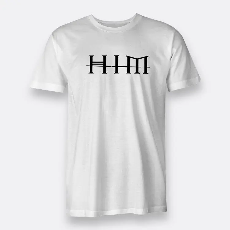 Его белая футболка Для мужчин прохладный Slim Fit с принтом букв топы футболки |