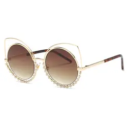 2019 Óculos de sol masculino Для женщин покрытие Светоотражающие Зеркало Алмазный украшения для очков женский оттенки UV400