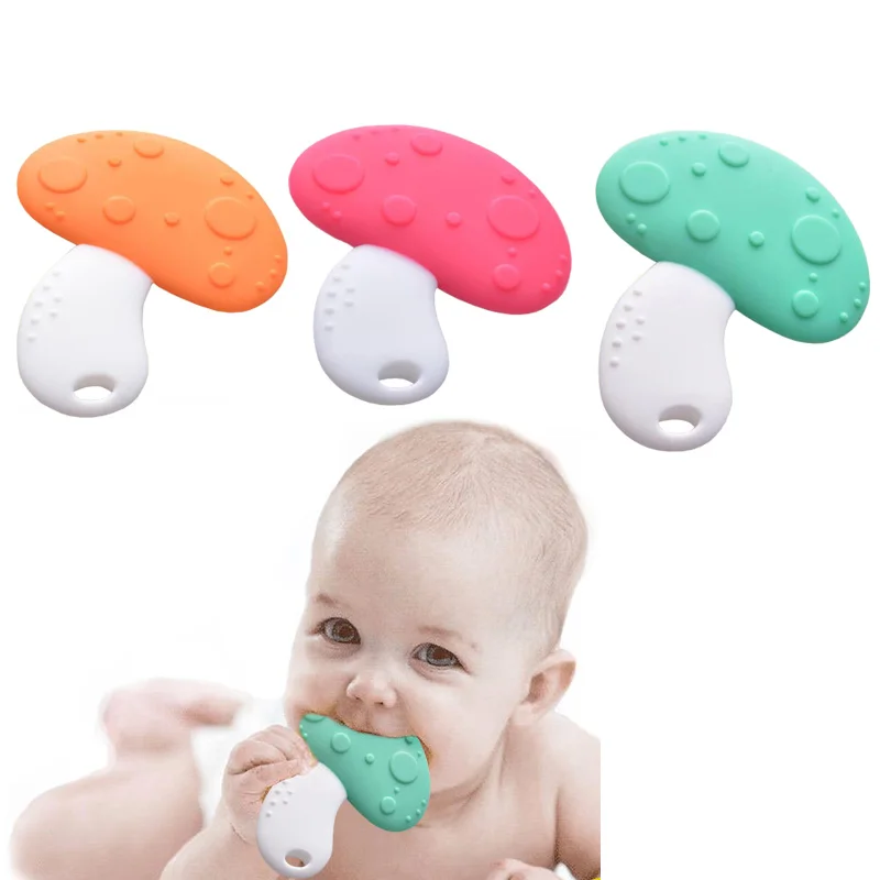 

New silicone teether baby molar toys children molar rod bite teether