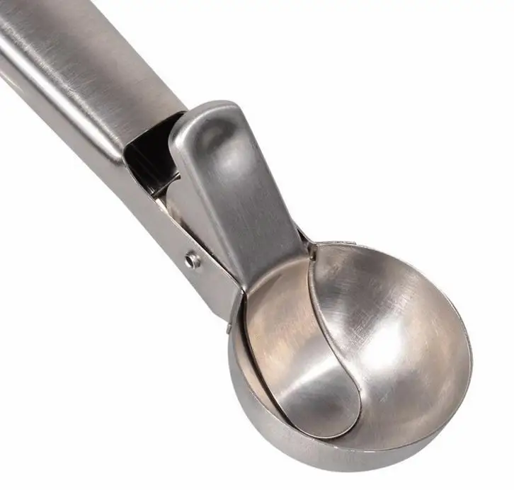 ORGANBOO 1PC Kitchen High Quality Thicker Stainless Steel Ice Cream Spoon Scoop Dig ice cream Fruit ball