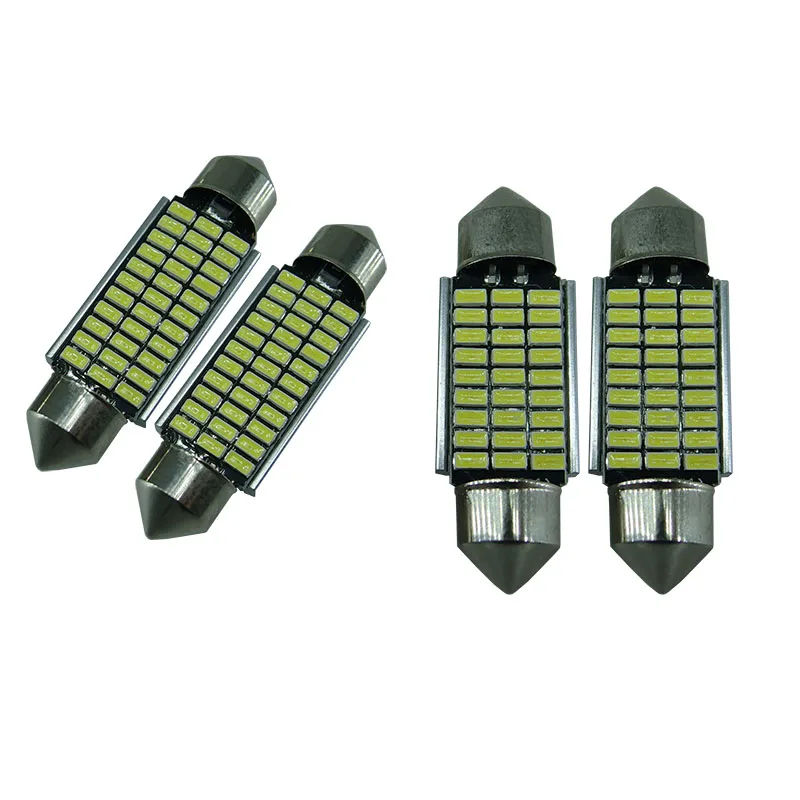 

12v Explosive LED double pointed lamp 4014 27SMD 36mm/33smd 41mm Canbus LED double point license plate lamp