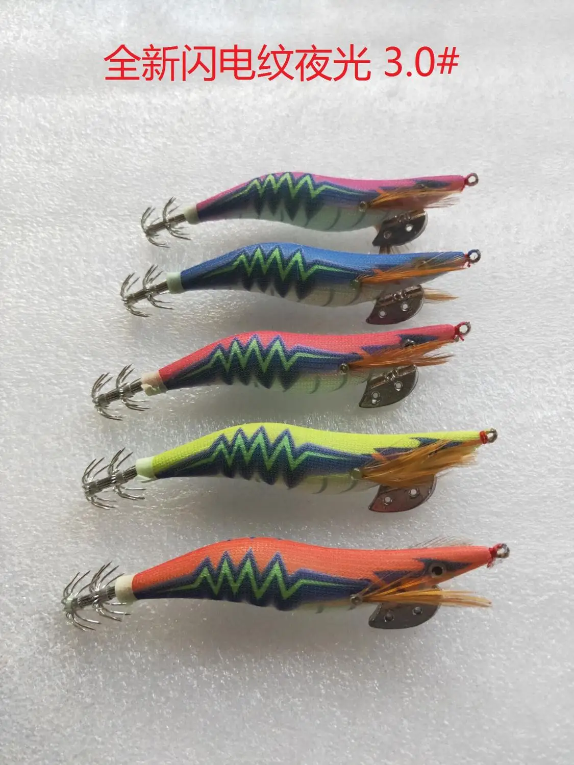 

MR OCTOPUS15PCS 3.0#squid jigs .squid hook ,octopus lure, glow .lure jig, lure bait.fishing lure ,fishing octopus 10cm 15g