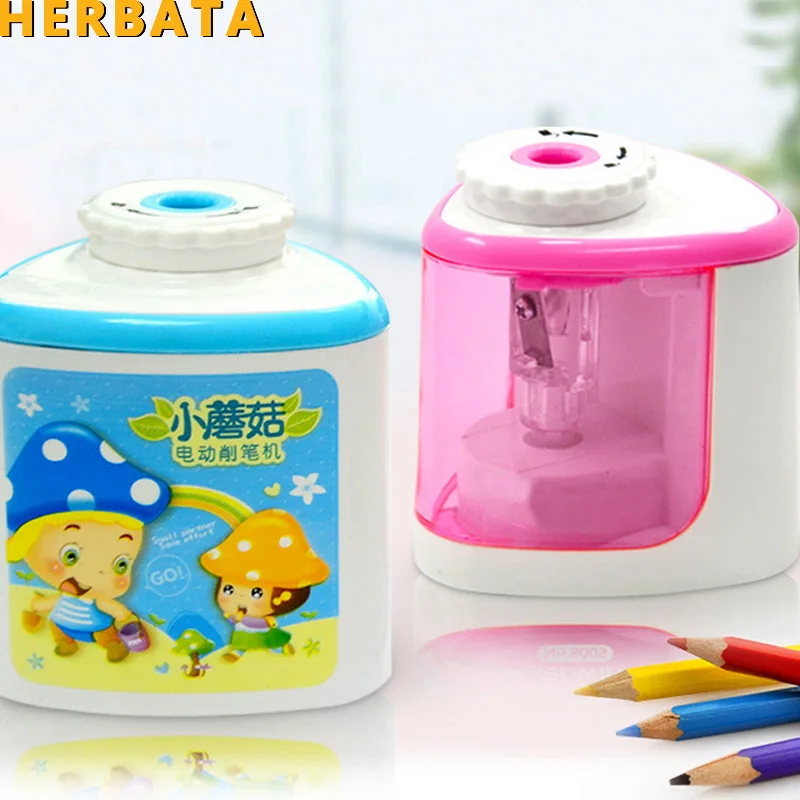 HERBATA Electric Pencil Sharpener Stationary Sharpeners for Kids