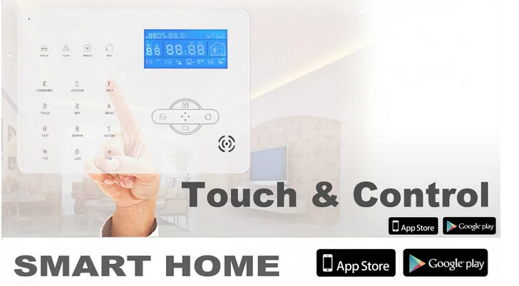 2018 Most advanced Wireless GSM Alarm System Home Smart Alarm System With Solar-powered Siren