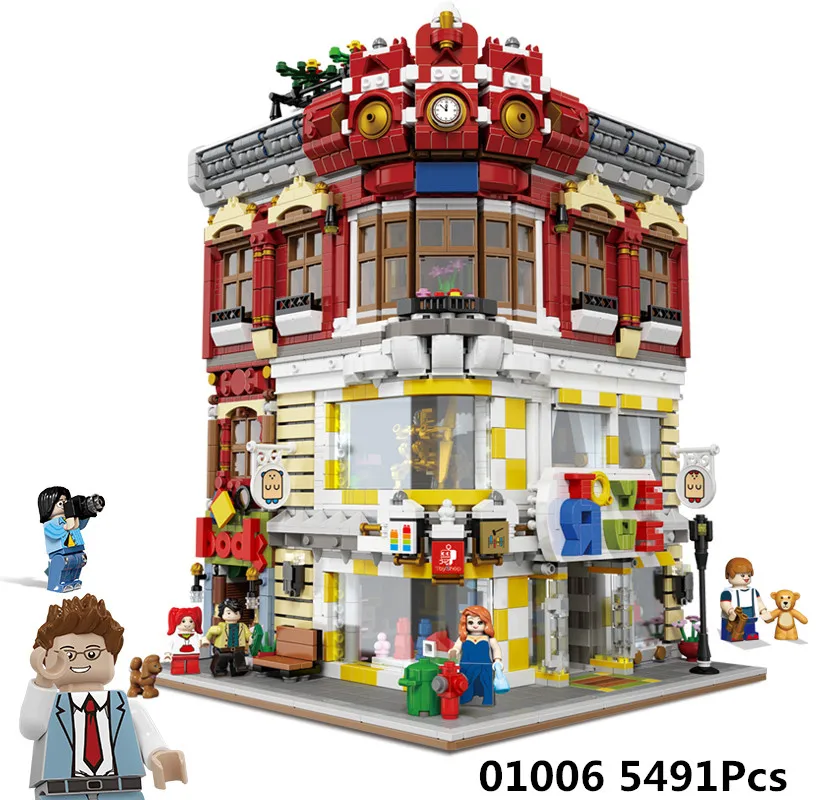 

XingBao 01006 5491Pcs Genuine Creative MOC City Series The Toys and Bookstore Set Building Blocks Bricks Toy Model Gift