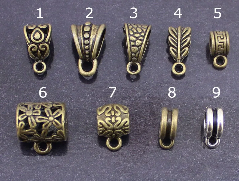 30pcs/lot Antique Silver/Bronze Color Many Style Necklace Connector