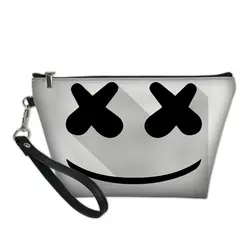 NOISYDESIGNS3D Marshmello сумочка-косметичка с принтом функциональный Макияж сумка для Женский Несессер для туалетных принадлежностей обувь девочек