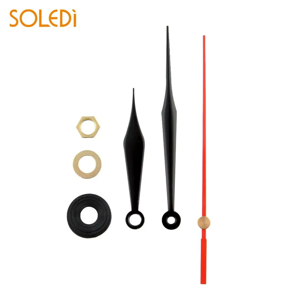 

1Set Clock Movement Mechanism Black and Red Hands DIY with hook DIY Home Decor