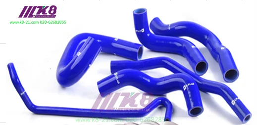 

Silicone Radiator Hose Clamps Kit For 05-06 Mustang GT V8 / 05-10 GT500 (6Pcs)Red/Blue/Black