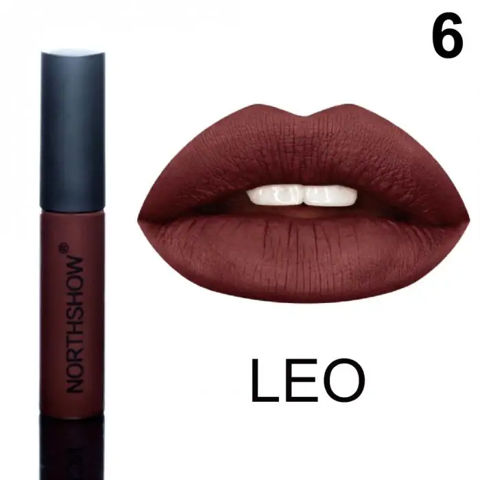 1 Pcs Matte Lipstick Waterproof Nude Velvet Liquid Lipstick Smooth High Pigmented Lip Glaze JIU55