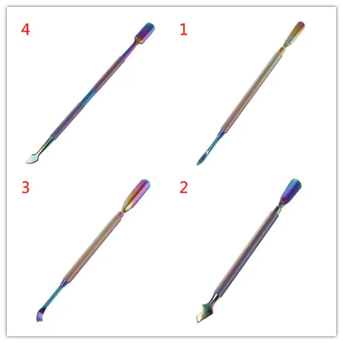 Dual-ended Finger Dead Skin Push Stainless Steel Cuticle Remover Nail Cuticle Pusher Manicure Nail Care Tool