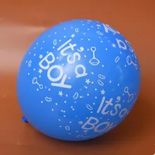 2.8g/12 inch printing balloon with Its a girl words inferior smooth 100% latex happy birthday decoration balloons 50 pieces/lot 