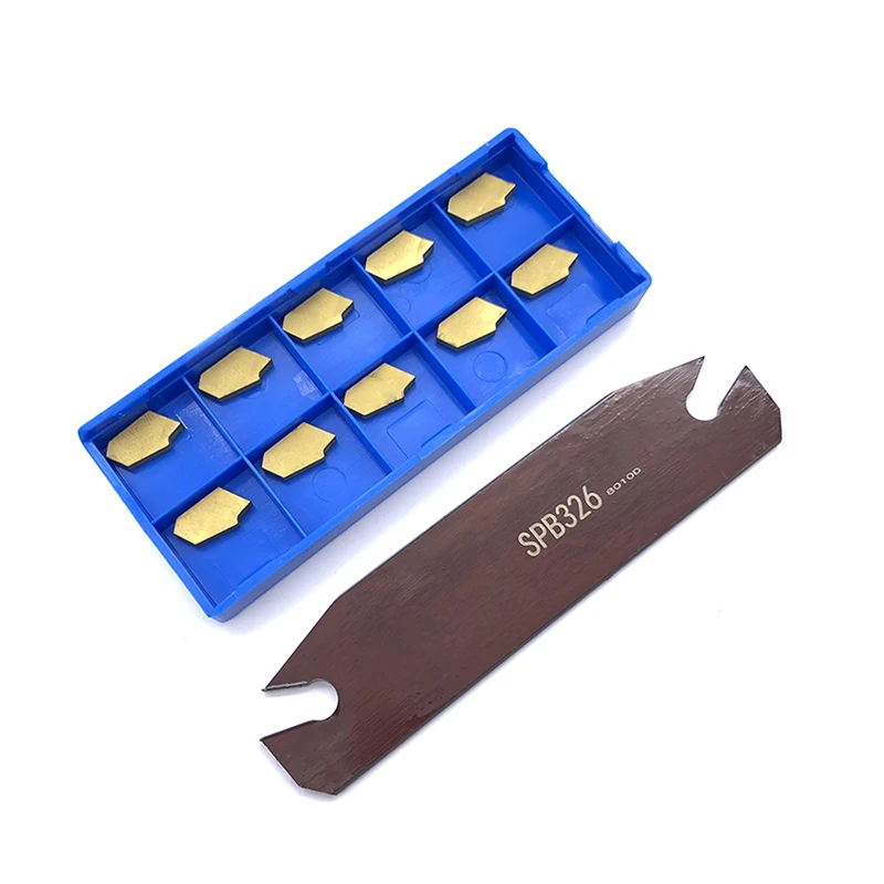 

1PC SPB26-3 Parting Grooving Cut-Off Blade Tool Holder + 10pcs SP300 Cut-Off Carbide Inserts