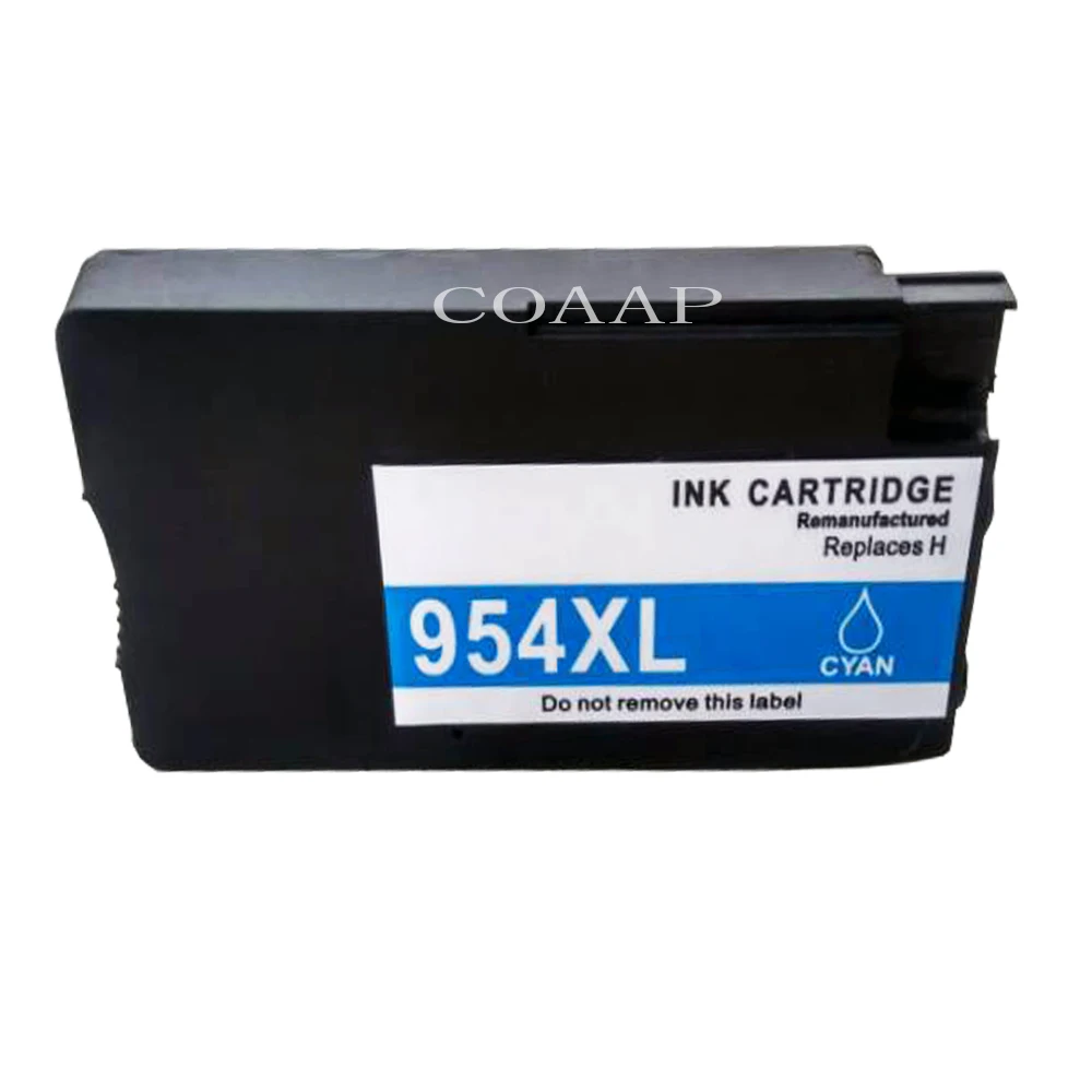 1x Cyan совместимый hp 954 954xl пополнен чернильный картридж для HP OfficeJet Pro 7740 8210 8710 8715 8716