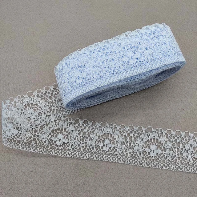 Hot 10 Yards High Quality White Lace Ribbon Tape 40MM Lace Trim