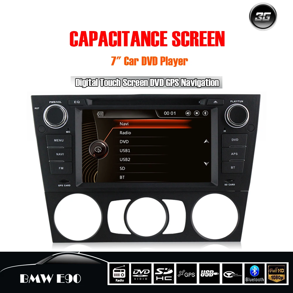 Для BMW E90 3 Серии (2005 Г.) салон Автомобиля Радио Bluetooth с Wince 6.0 MTK DVD GPS rds Автомобильный