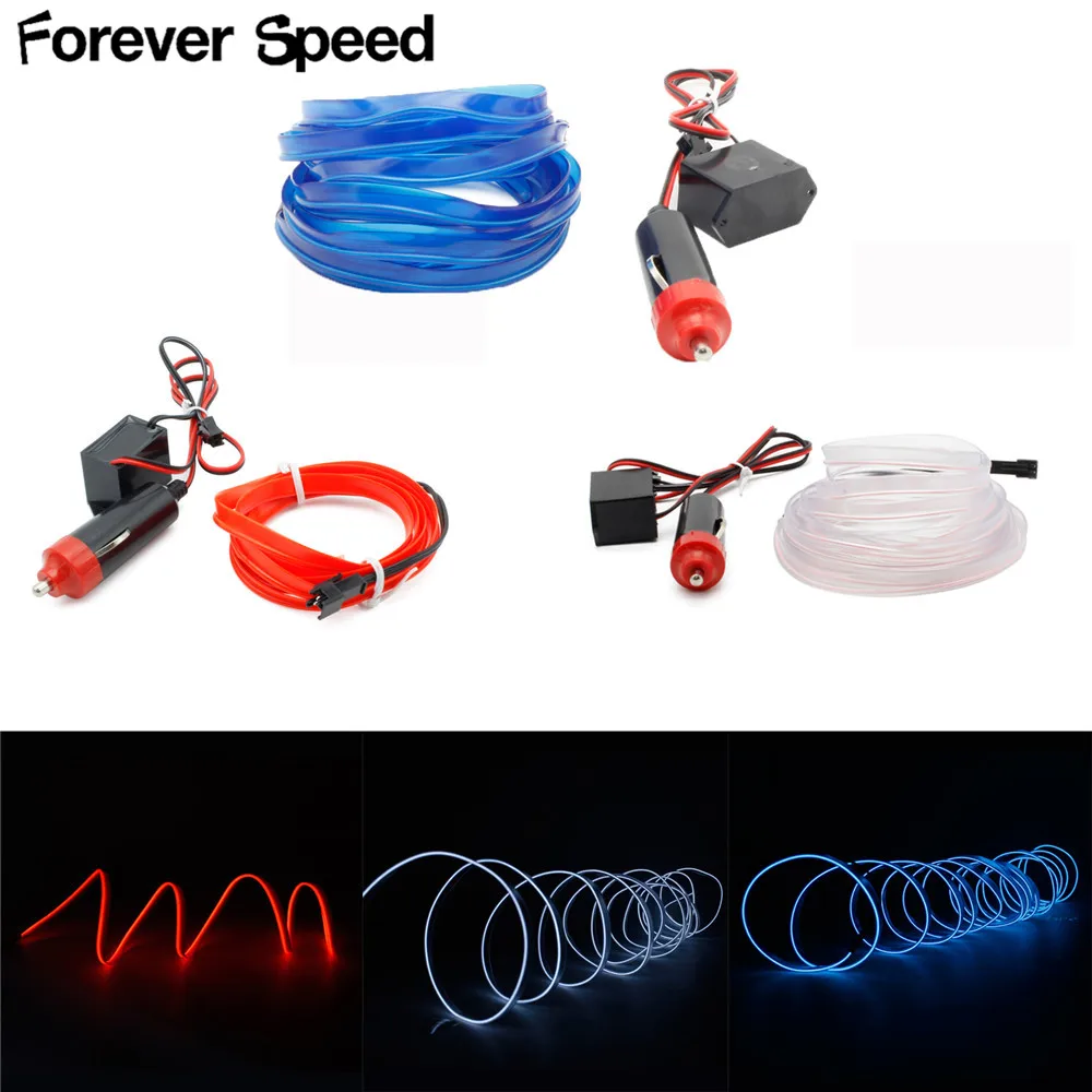 Light EL Strip Lights Neon Interior Car Lighting LED 12V Car Interior Light Accessories Via the cigarette lighter LED String Light EL Strip Lights Neon Interior Car Lighting LED 12V Car Interior Light Accessories Via the cigarette lighter LED String