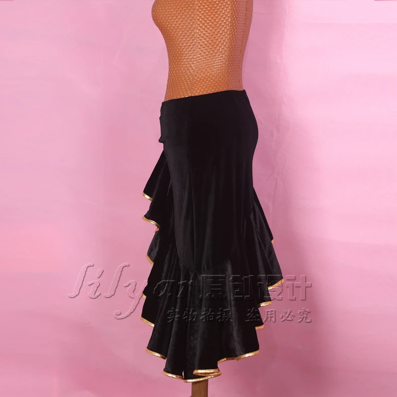 Новые модные платья для латинских танцев женские золотые кружевные сексуальные короткие юбки с бахромой для сальсы Черное вечернее платье одежда для Бальных соревнований