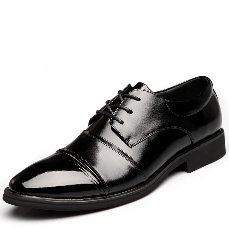 

2017 Luxury Brand Men's Oxfords Shoes Genuine Leather Lace up Formal Shoes Business wedding & official dress shoes X051832