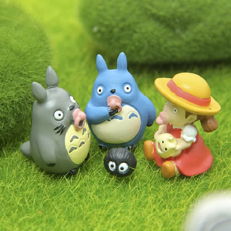 4 стиля Miyazaki Hayao Мой сосед Тоторо ПВХ фигурка игрушки синий Мэй Jicha Nippl Коллекция
