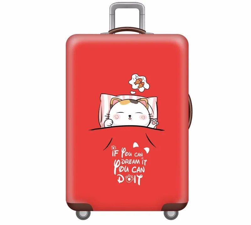 Новый чемодан эластичный пылезащитный чехол для багажа 18 ~ 30 дюймов коробка с паролем тележка чехол Высокое качество кошка защитный чехол