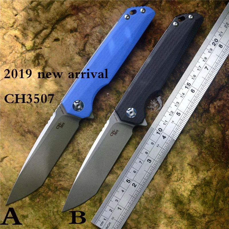 Новое поступление CH D2 лезвие G10 Ручка CH3002 складной нож шарикоподшипник Кемпинг Открытый выживания бушкрафт EDC инструменты - Цвет: CH3507-A
