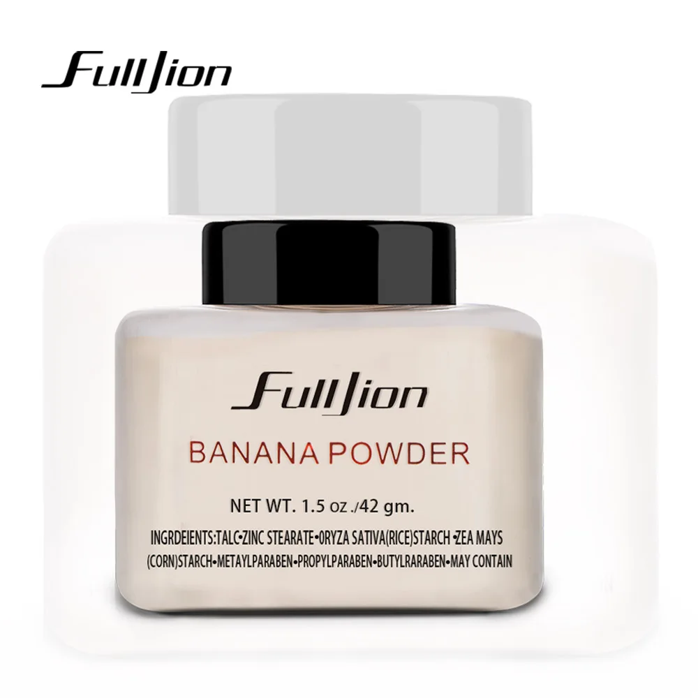 Fulljion 1 шт., рассыпчатая пудра с бананом, длительное отбеливание, консилер, минеральная пудра, макияж, основа для лица, хайлайтер - Цвет: 01