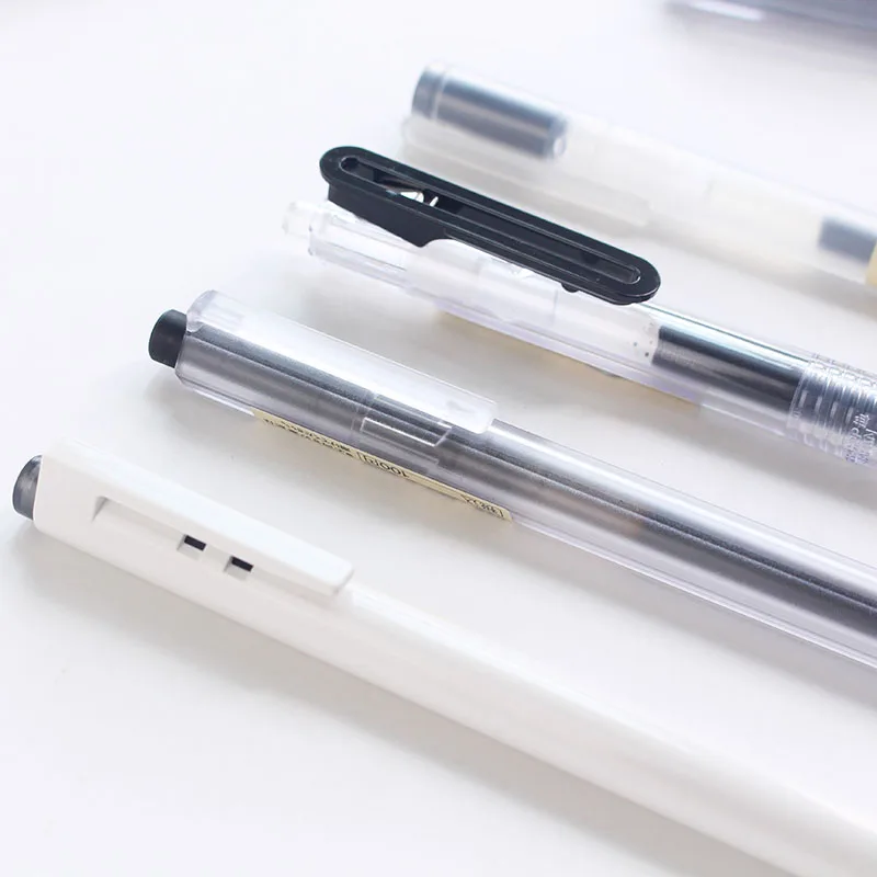 Япония MUJI Черная гелевая ручка пресс 1 шт.|Гелевые ручки| |