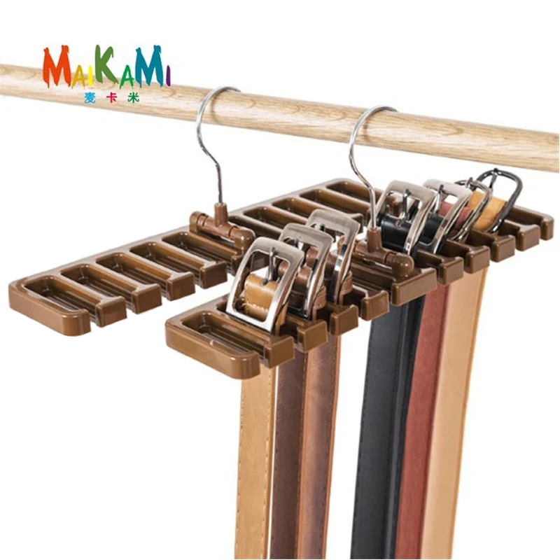 

Storage Rack Tie Belt Organizer Space Saver Rotating Scarf Ties Hanger Holder Hook Closet Organization Tank Tops Bra Belts Bag