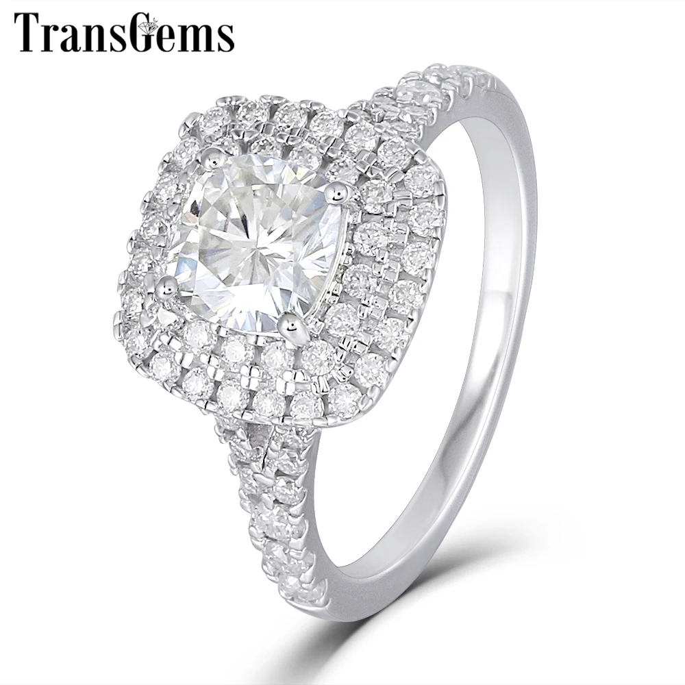 double halo moissanite engagement ring for women (1)