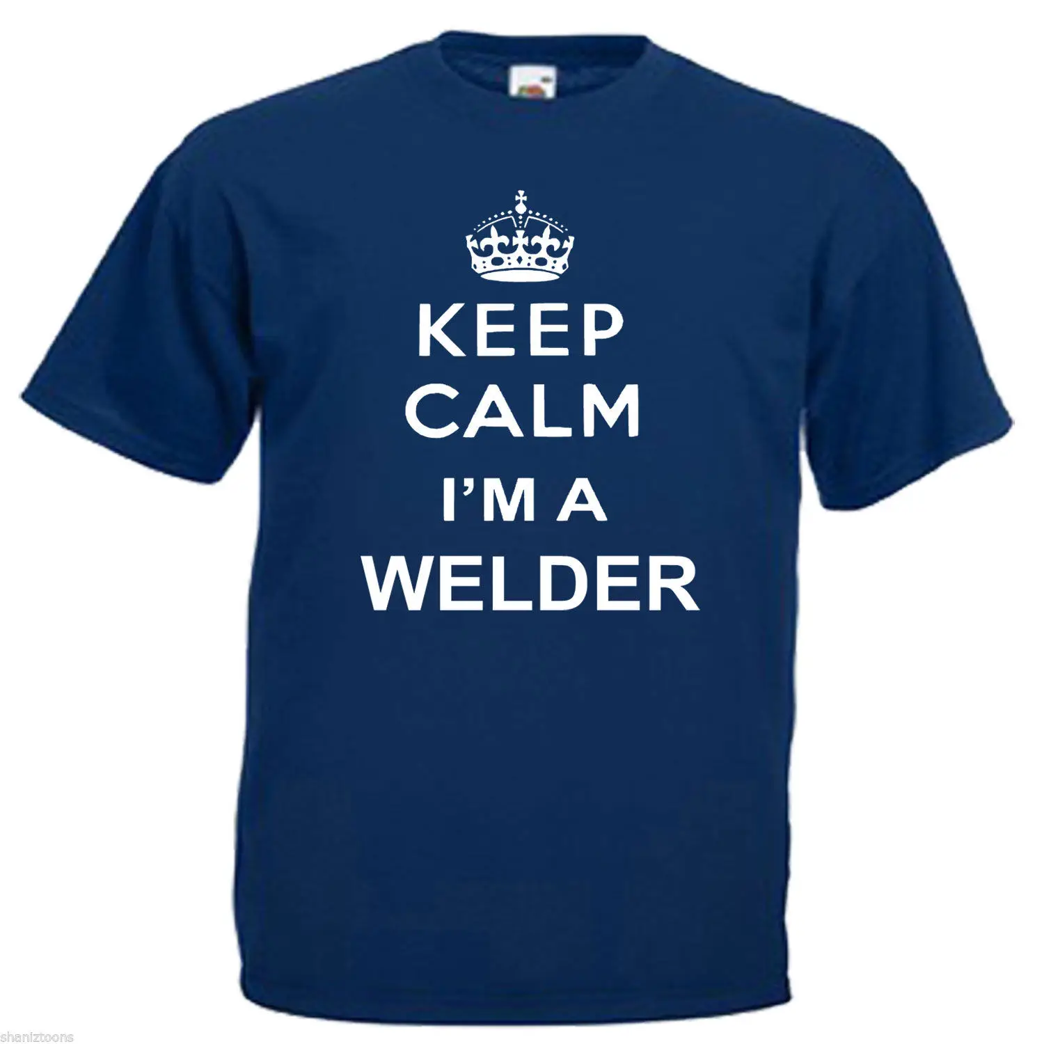 Men 2019 Summer Round Neck Men'S T Shirt Men'S T-Shirt Fashion Keep Calm Welder Adults Mens T Shirt 12 Colourscasual T-Shirt