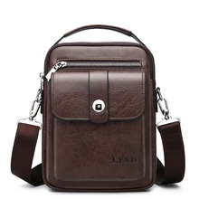 Ретро стиль Мужская PU деловая дорожная сумка-мессенджер разнообразие стилей s однотонная простая и универсальная сумка через плечо Горячая Распродажа