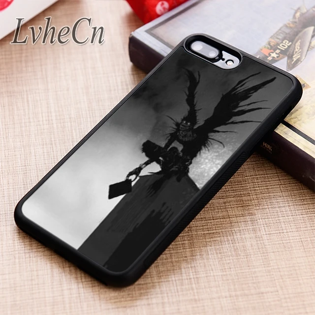 

LvheCn Death Note Ryuk Anime Manga phone Case cover For iPhone 6 6S 7 8 X XR XS max 5 5S SE Samsung Galaxy S6 S7 edge S8 S9 Plus