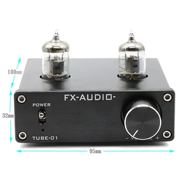 

FX-AUDIO TUBE-01 bile preamp tube amplifier preamp buffer 6J1 MINI HIFI amplificador audio DC12V