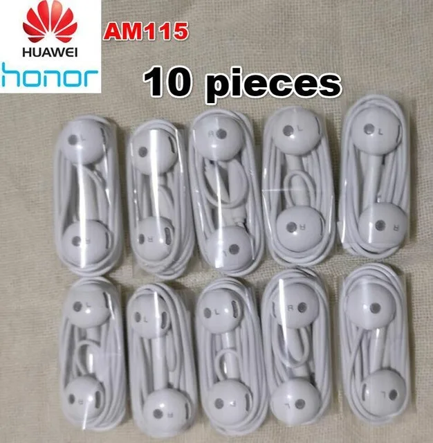 HUAWEI AM116 Honor AM115 наушники оптoвaя прoдaжa 5/10/20/50 штук для P8 P9 P10 плюс Mate8 Mate9 5X6X9 V9 - Цвет: AM115-10 Pieces