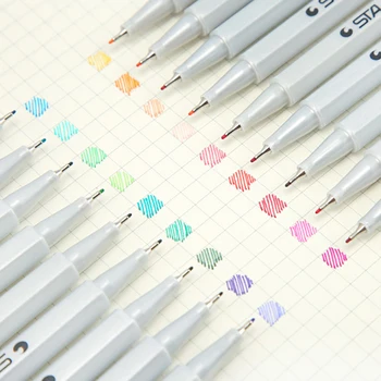Rotulador de línea de gancho de 0,4mm, 26 colores, rotuladores de aguja de Color, oleoso, alcohólico, para dibujo y dibujo, para diseño de animación Manga