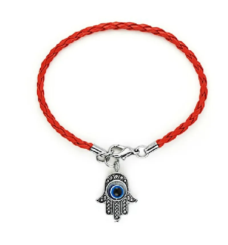 Мода г. Красная Нить веревка Хамса ручной браслет evil eye Lucky friendly Защита мира Регулируемая длина турецкие ювелирные изделия - Окраска металла: Style 2