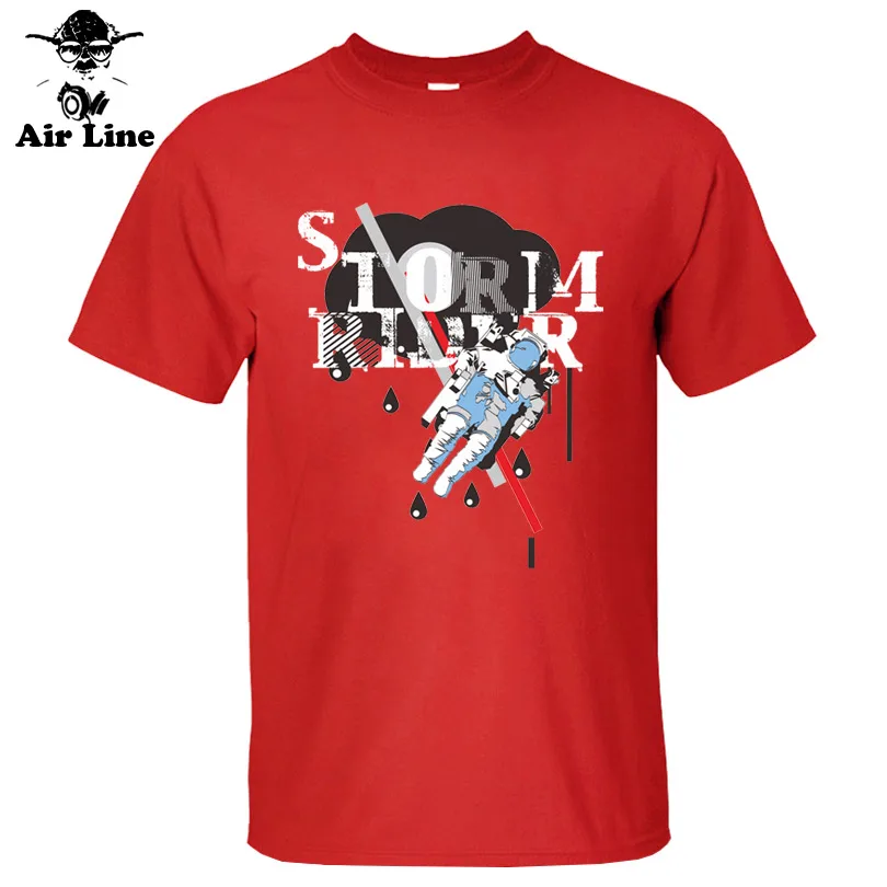 Air Line, футболка с коротким рукавом, Мужская брендовая одежда, с рисунком космонавта, Повседневная футболка, мужская, высокое качество, хлопок