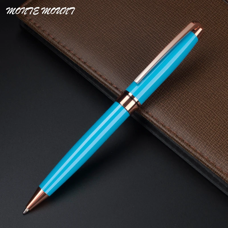 

New 912A Fashion Colorful Ballpoint Pen High Quality Metal Ballpoint Pens for Writing School Supplies Christmas Gift