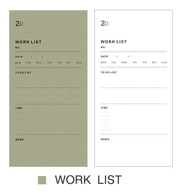 Винтажный ежедневный Еженедельный план работы список работы Блокнот записная книжка Дневник записная книжка блокнот канцелярские принадлежности Школьные принадлежности - Цвет: Work List