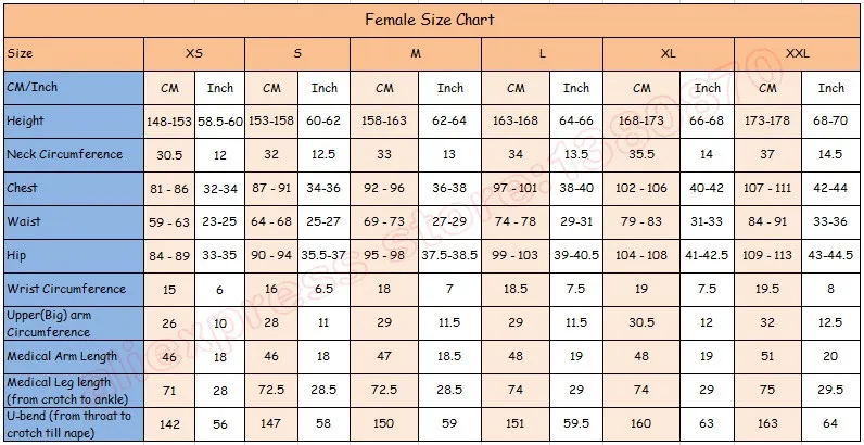 smt female size