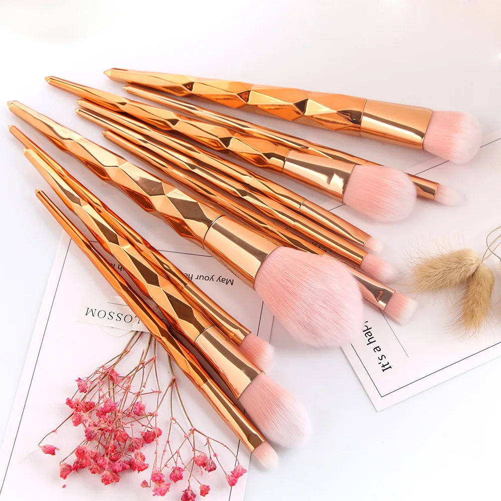 Buy MAANGE Rose Gold Makeup Brushes Set Pro Diamond