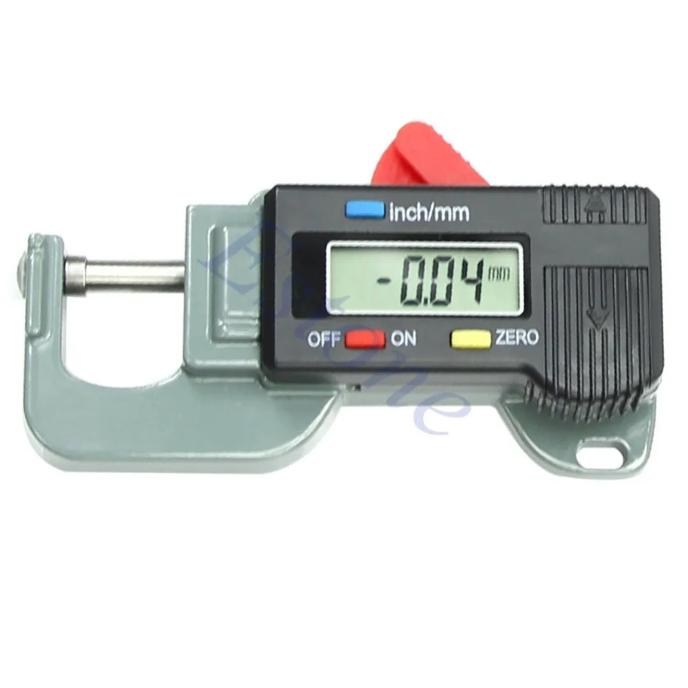 Portable Precise Digital Thickness Gauge Meter Tester Micrometer 0 to