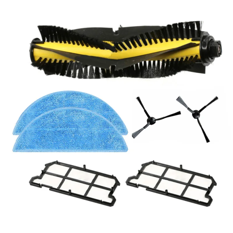Sweeping Machine Accessories Practical Roller Brush+Rag+Fliter+Side Brush For ILIFE V7S Home Garden Supplies 