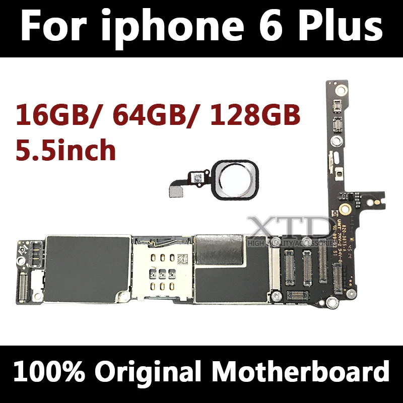 Заводская разблокированная материнская плата для iphone 6 plus 16 Гб 64 128 ГБ IOS