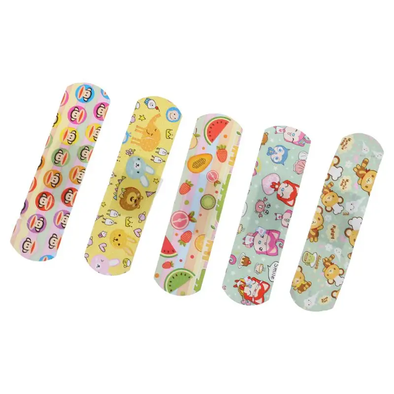 

1 Box Cartoon Bandage Waterproof Wound Adhesive Bandages Cute Dustproof Breathable First Aid Medical Treatment