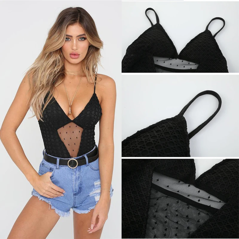 Новый Для женщин Strappy бинты комбинезон с v образным вырезом Sexy Лоскутная