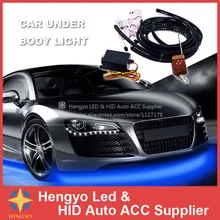 90*120 СМ Led Окружающего Освещения Полосы Света 7 Цвет RGB LED газа Вспышка Света Под Автомобиль Светящиеся Наружные Системы Неоновые Лампы комплект